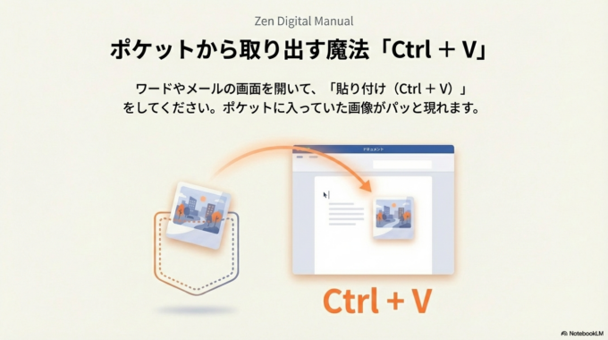 「貼り付け(Ctrl + V)」をすると出てきます。