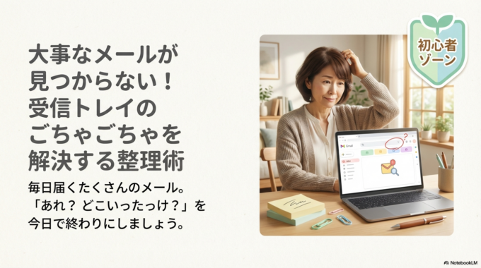 大事なメールが見つからない！受信トレイのごちゃごちゃを解決する整理術