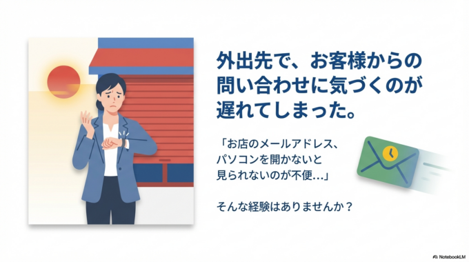 お客様からの問い合わせに気づくのが遅れてしまった。
