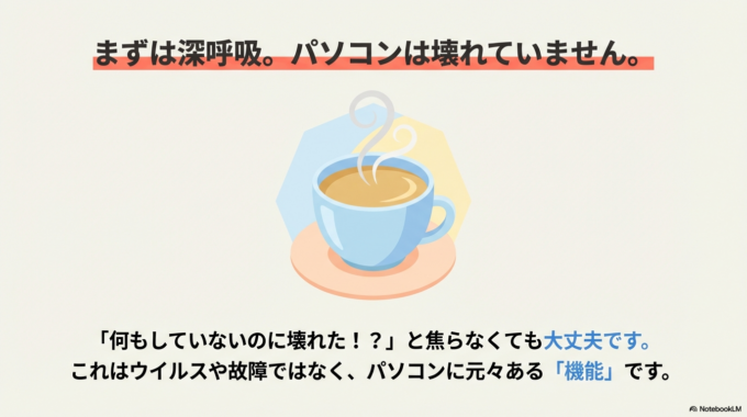 「壊れた!?」と焦らないで。大丈夫ですよ
