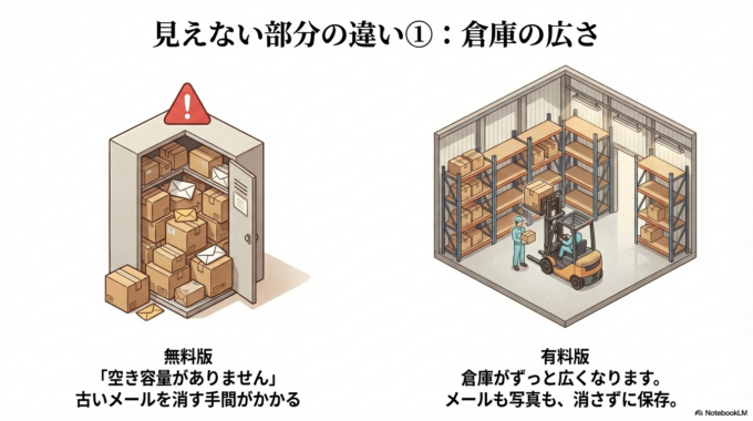 倉庫が広くなります