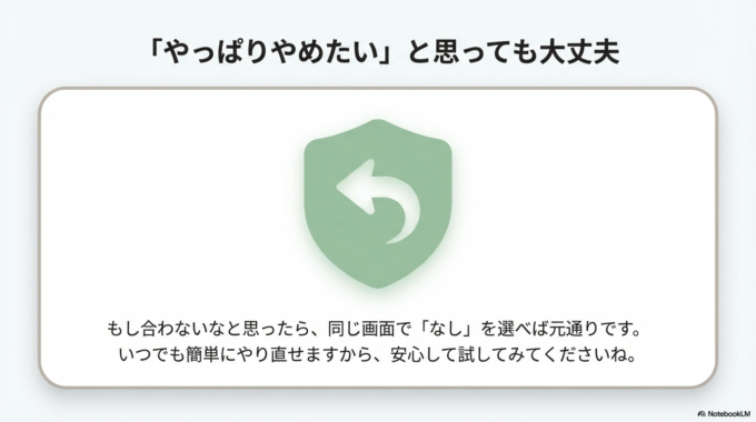 「なんだか事前の準備が難しそうだな」「間違えて設定しちゃったらどうしよう」