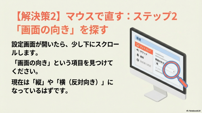 ステップ2:マウス操作で直す(確実な方法)