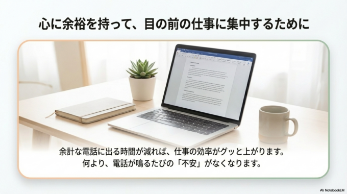 ほんの少しの工夫で仕事の効率がグッと上がります