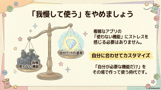 ITを自分に合わせてカスタマイズできる時代が来ています。