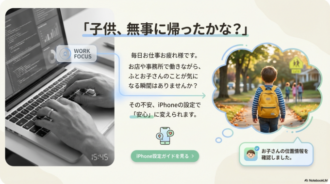 「子供、無事に帰ったかな？」と 気になってしまうこと、ありませんか？