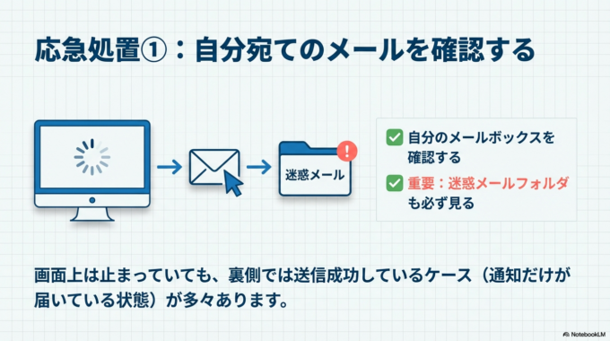 自分宛てのメールを確認する
