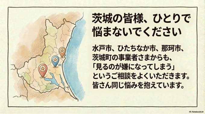 水戸市やひたちなか市の事業者さまから、「メールが多すぎて探せない」というご相談をよくいただきます。那珂市や茨城町でも同じお悩みを耳にします。
