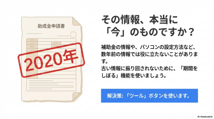 新しくて正しい情報だけを見る方法