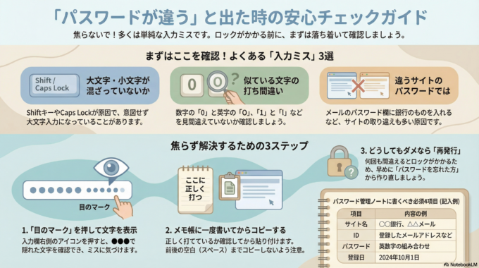 パスワードを忘れた！