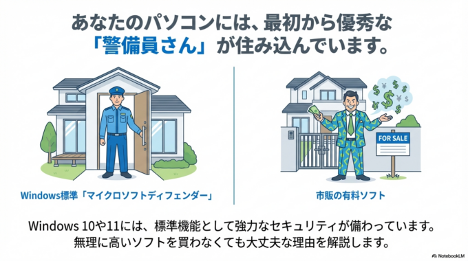 最初からとても優秀な「警備員さん」が住み込んでいる