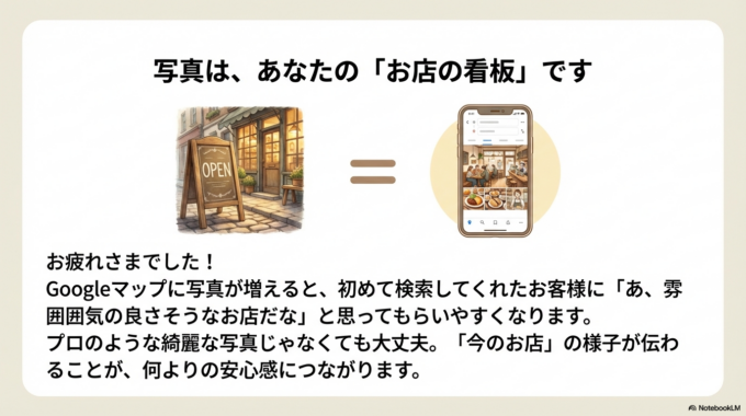 写真は「お店の看板」です