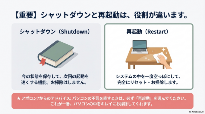 たった一つの解決策「正しい再起動」