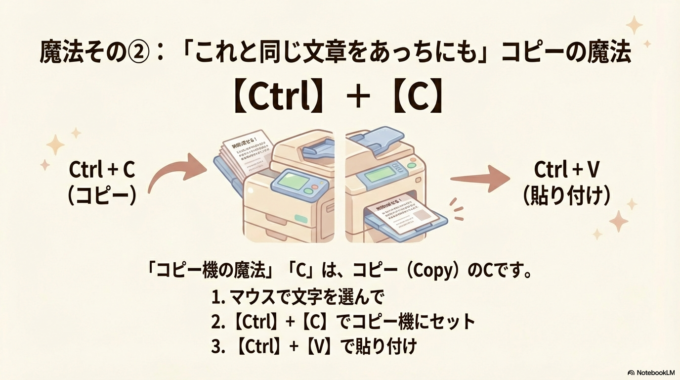 「これと同じ文章をあっちにも」コピーの魔法