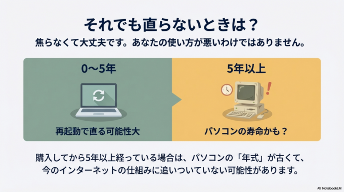 それでも直らないときは?