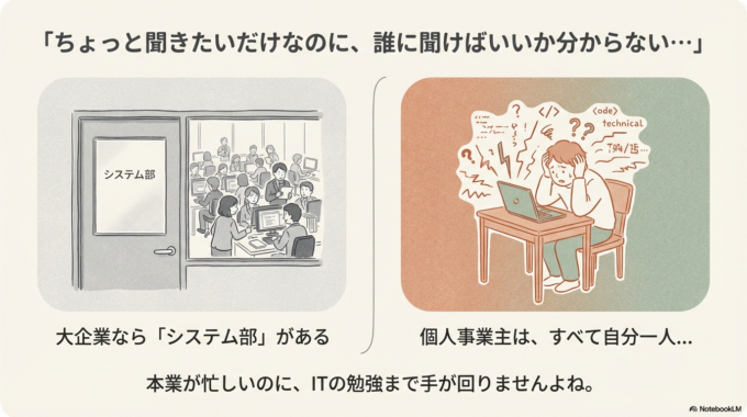 ちょっと聞きたいだけなのに、誰に聞けばいいか分からない…