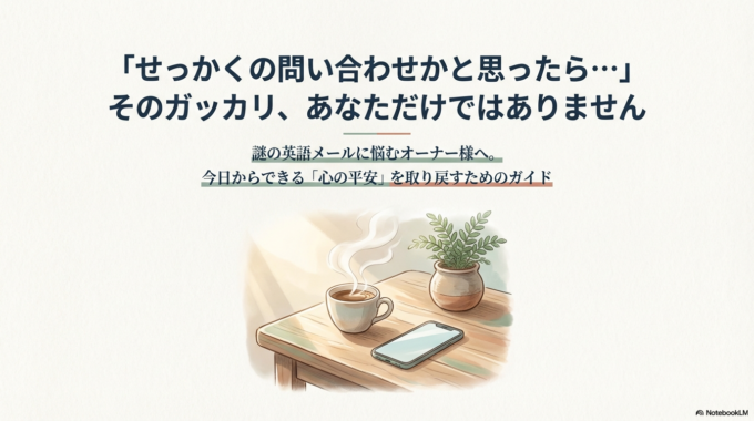 せっかくの問い合わせかと思ったら…