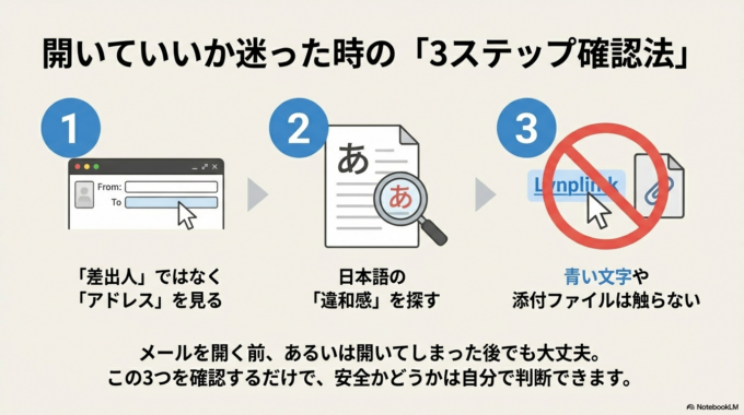 開いていいか迷った時の「3ステップ確認法」