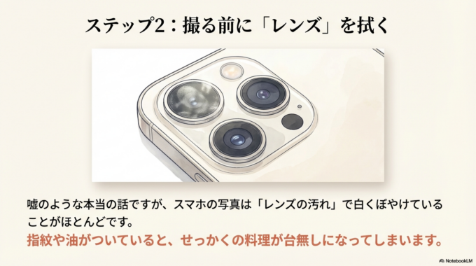 撮る前に「レンズ」を拭く