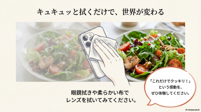 撮る前に「レンズ」を拭く