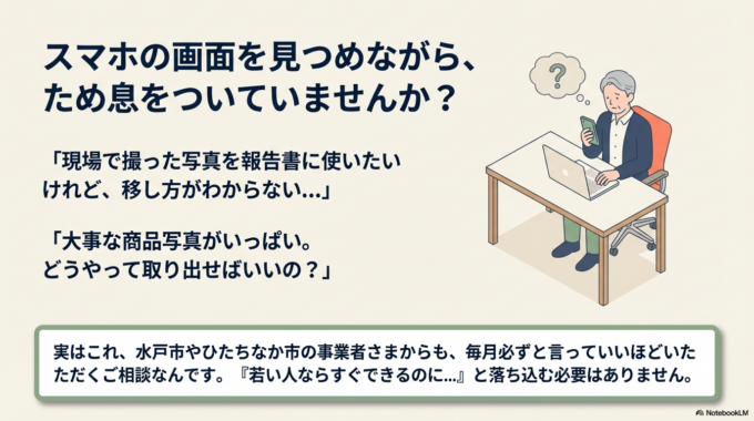 パソコンへの移し方がわからない…