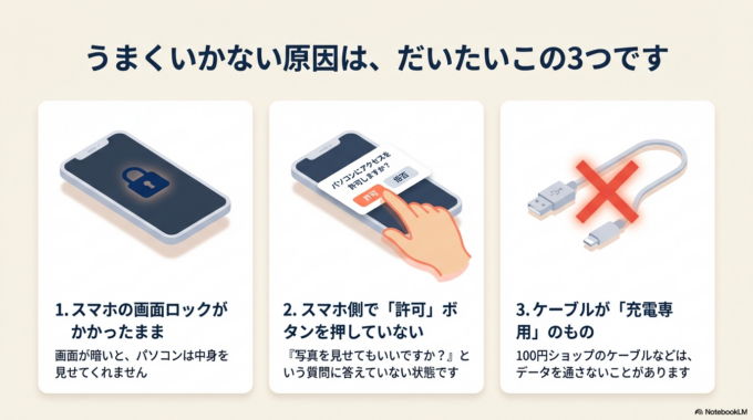 うまくいかない原因は、だいたいこの3つです