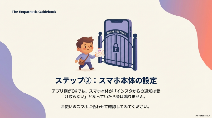 スマホ本体の設定を見る