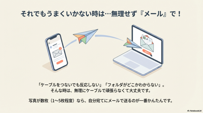 それでもうまくいかない時は…「メール」で送りましょう