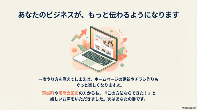 ホームページの更新やチラシ作り
