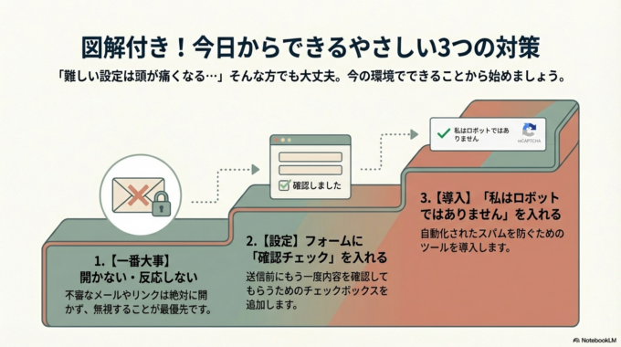 今日からできるやさしい3つの対策