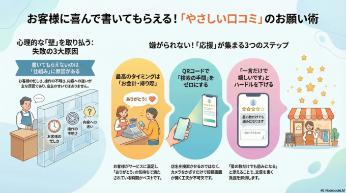 お客様に喜ばれる!口コミの上手なお願いの仕方とタイミング