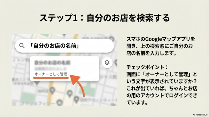 Googleマップでお店を検索する