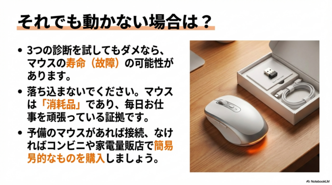 もしかするとマウス自体の寿命(故障)