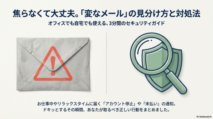 心当たりがないメールが届いて怖い…開く前の簡単チェック