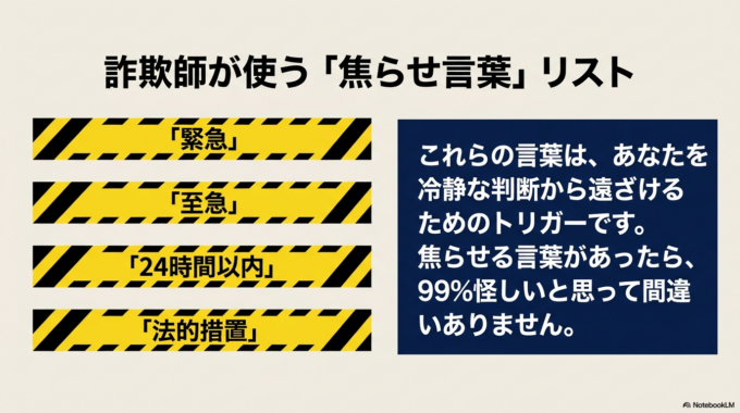 あなたを焦らせる言葉