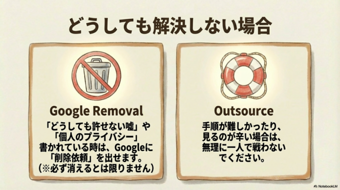 解決しない場合の誘導（無理をさせない配慮）