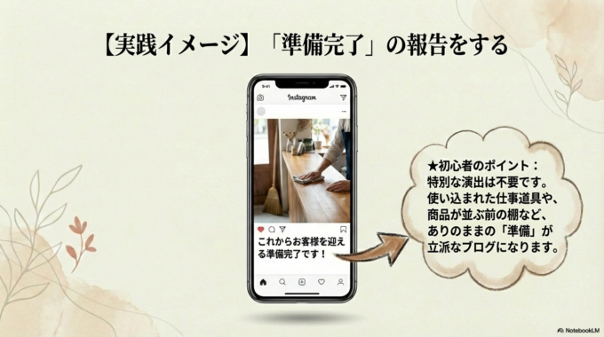 準備している姿