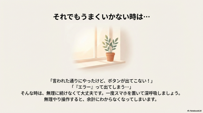 それでもうまくいかない時は…