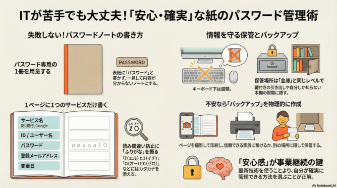 パスワード管理は紙でOK?