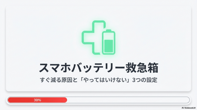 スマホの電池がすぐ減る人、やってはいけない設定3つ