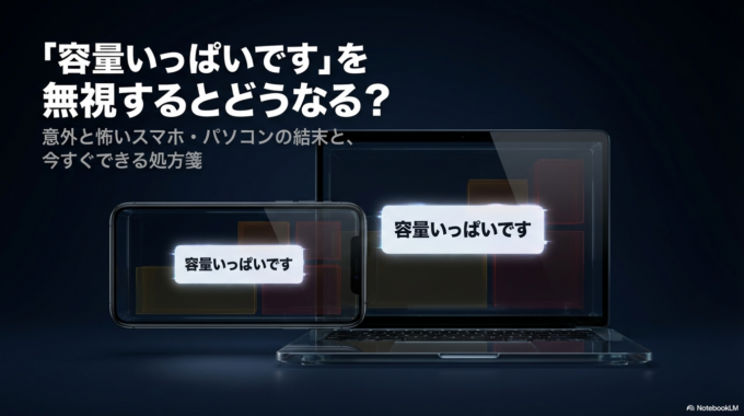 「容量いっぱいです」を無視するとどうなる？意外と怖いスマホ・パソコンの結末