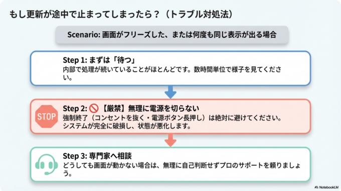 「いきなり再起動は不安…」という方のために、簡単な確認手順をご紹介します。