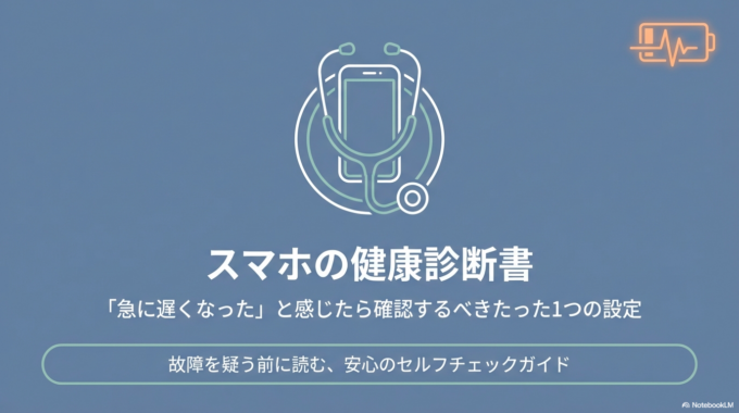 スマホが急に遅い…実は“たった1つの設定”が原因でした
