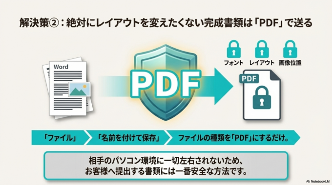PDFに変換して送る