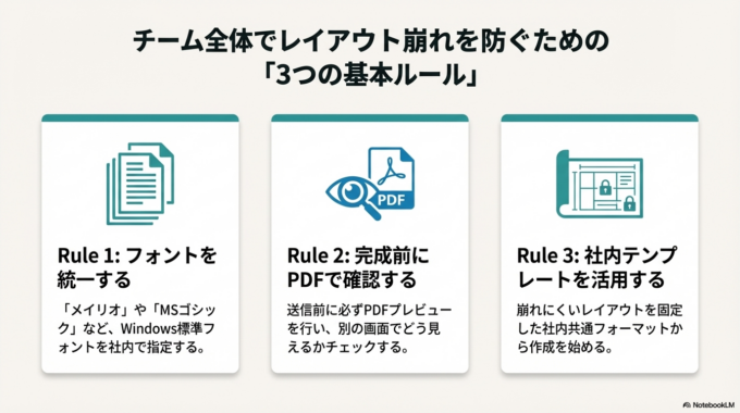 レイアウト崩れを防ぐ管理方法