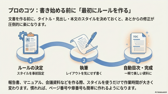 Wordでレイアウトを崩さない管理方法