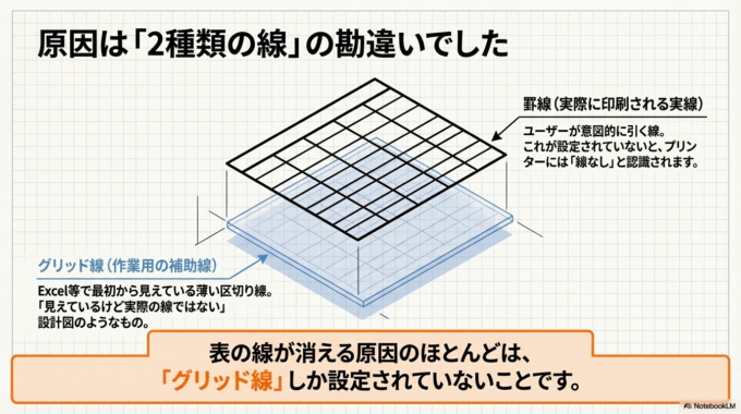 表の線には、実は次の2種類があります。