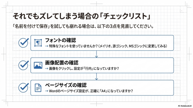 それでもPDFがズレる場合