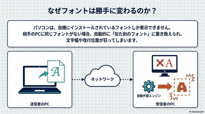 なぜフォントが勝手に変わってしまうのか