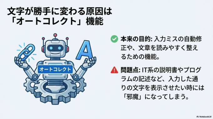 Wordで文字が勝手に変わる原因